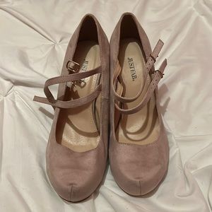 Lavender Velvet Heels